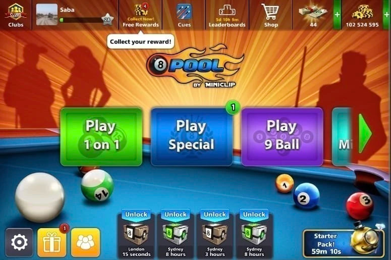 8 Ball Pool Account - 100 Million (Ready delivery) 🔥