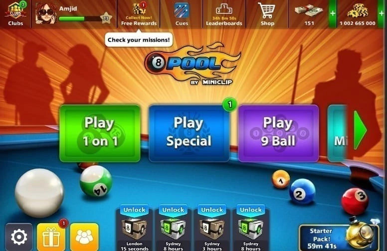 8 Ball Pool Account - 1 Billion (Ready delivery) 🔥